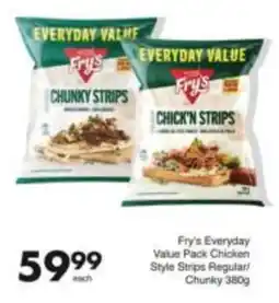 Save Fry's Everyday Value Pack Chicken Style Strips Regular/Chunky offer