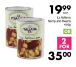 Save La Italiana Samp and Beans offer