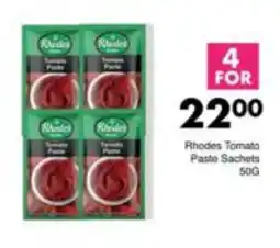 Save Rhodes Tomato Paste Sachets offer