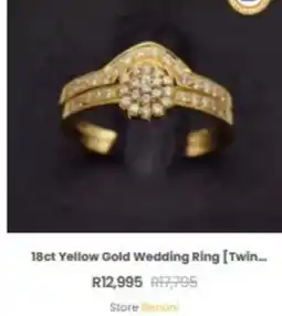 Cash Converters 18ct Yellow Gold Wedding Ring [Twin...] offer