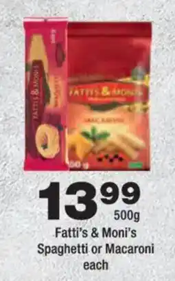 OK urban Fatti's & Moni's Spaghetti or Macaroni offer