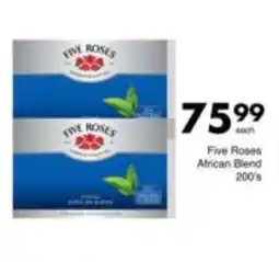 Save Five Roses African Blend offer
