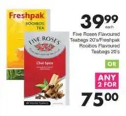 Save Five Roses Flavoured Teabags offer