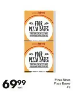 Save Pizza News Four Pizza Bases offer