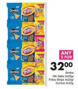 Save Simba Nik Naks Fritos Strips Doritos offer