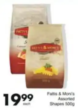 Save Fattis & Moni's Assorted Shapes offer