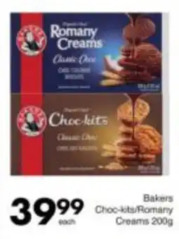 Save Bakers Choc-kits/Romany Creams offer