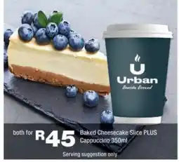 OK urban Urban Baked Cheesecake Slice offer