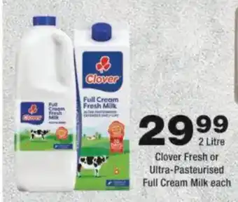 Clover Full Cream Fresh Milk