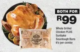 OK urban Whole Grilled Chicken PLUS Sunbake Sourdough Buns offer