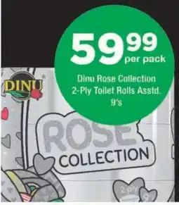 OK urban DINU Rose Collection 2-Ply Toilet Rolls offer