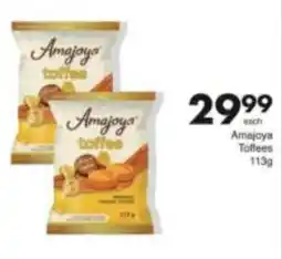 Save Amajoya Toffees offer