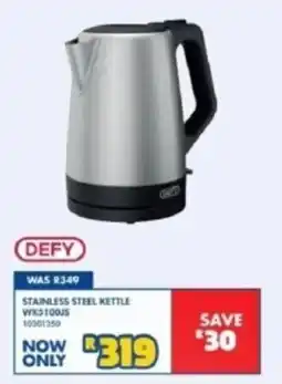 Russells Defy Stainless Steel Kettle offer