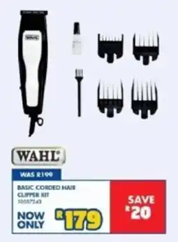 Russells WAHL BASIC CORDED HAIR CLIPPER KIT offer