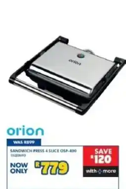Russells Orion Sandwich Press 4 Slice offer
