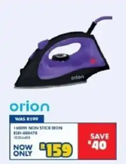 Russells orion 1400W NON STICK IRON offer