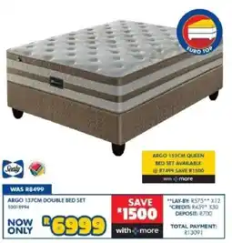 Russells ARGO 137CM DOUBLE BED SET offer