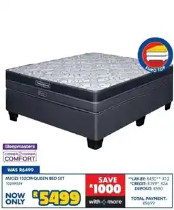Russells Sleepmasters MJOZI 152CM QUEEN BED SET offer