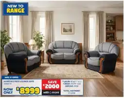 Russells NORTON 3 PIECE LOUNGE SUITE offer