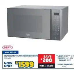 Russells Defy 30LT Electronic Microwave DMO390 offer