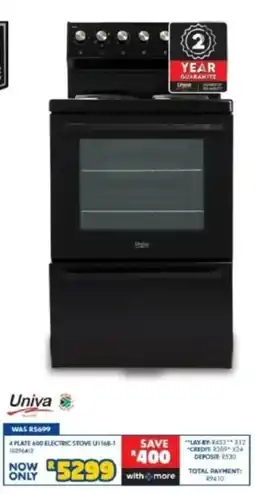 Russells 4 Plate 600 Electric Stove U1168-1 offer