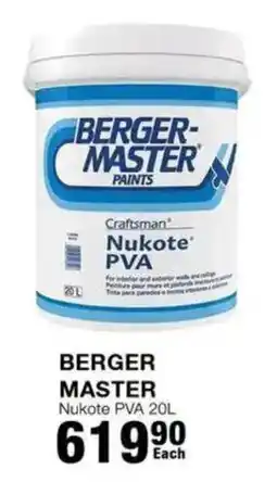 Build It BERGER MASTER Nukote PVA offer