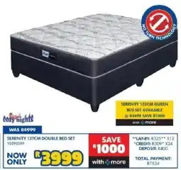 Russells Serenity 137cm Double Bed Set offer