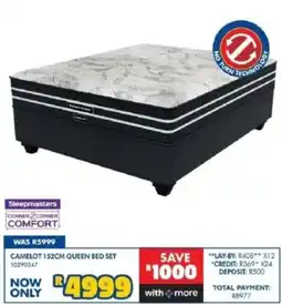 Russells Sleepmasters CAMELOT 152CM QUEEN BED SET offer