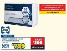 Russells Sealy Clean Shield King 183cm Mattress Protector offer