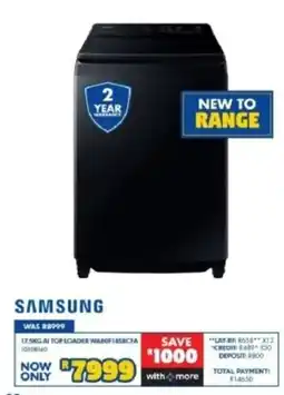 Russells SAMSUNG 17.5KG AI TOP LOADER offer