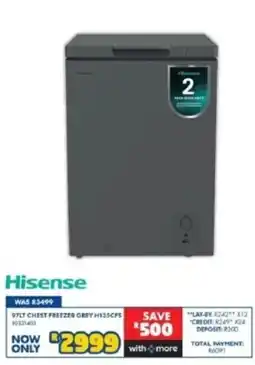 Russells Hisense 97LT Chest Freezer Grey offer