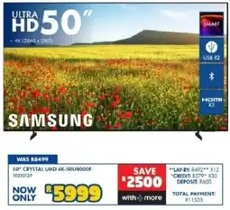 Russells 50" Crystal UHD 4K-50U8000F offer