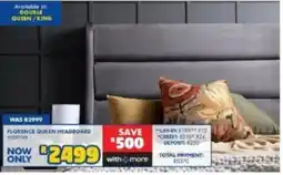 Russells Florence queen headboard offer