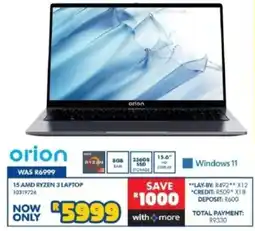 Russells 15 AMD RYZEN 3 LAPTOP offer