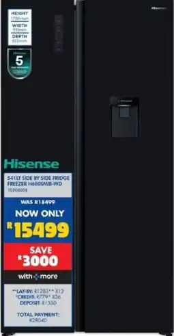 Russells Hisense 541LT Side by Side Fridge Freezer offer