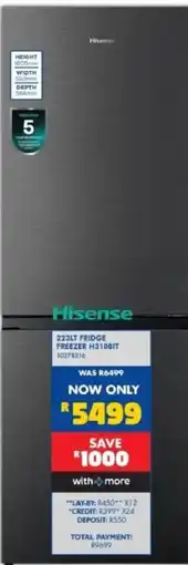 Russells Hisense 223LT Fridge Freezer H310BIT offer