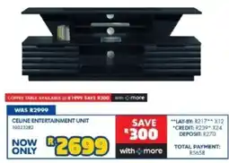 Russells Celine Entertainment Unit offer