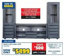 Russells Delta 3 Piece Wall Unit offer