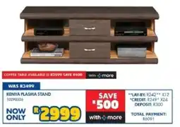 Russells Kenya Plasma Stand offer