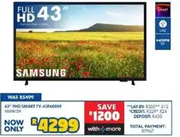 Russells 43" FHD SMART TV-43F6000F offer