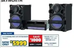 Russells SKYWORTH 2.0 CHANNEL MINI HI FI SYSTEM offer