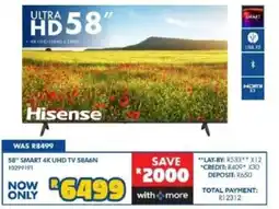 Russells 58" SMART 4K UHD TV 58A6N offer