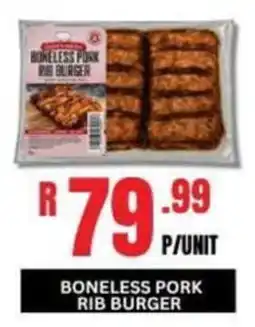 Fleisherei BONELESS PORK RIB BURGER offer