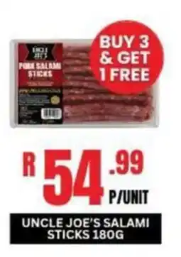 Fleisherei Uncle Joe's Salami Sticks offer