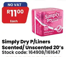 Africa Cash and Carry Simply Dry P/Liners offer