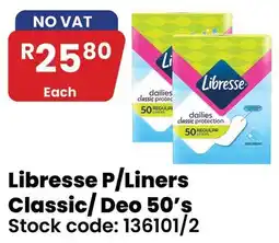 Africa Cash and Carry Libresse P/Liners Classic/Deo 50's offer
