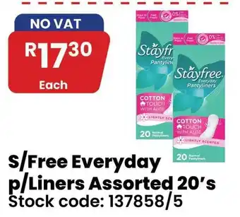 Stayfree Everyday Pantyliners Assorted