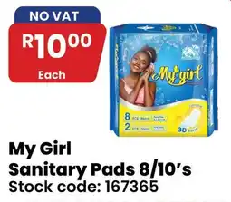 Africa Cash and Carry My Girl Sanitary Pads 8/10's offer