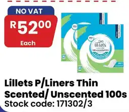 Africa Cash and Carry Lillets P/Liners Thin Scented/Unscented offer