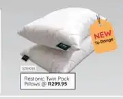 Bradlows Restonic Twin Pack Pillows 10319081 offer